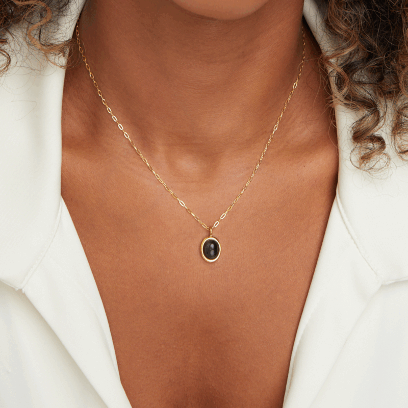 Alternative view of Black Onyx Necklace