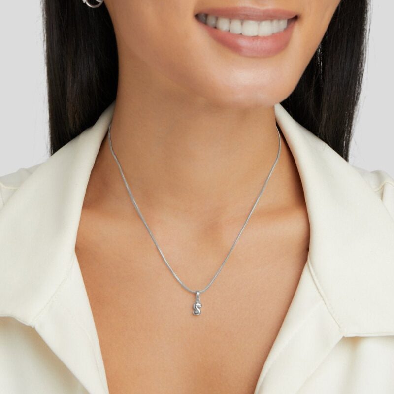 Alternative view of Bubble Letter Necklace