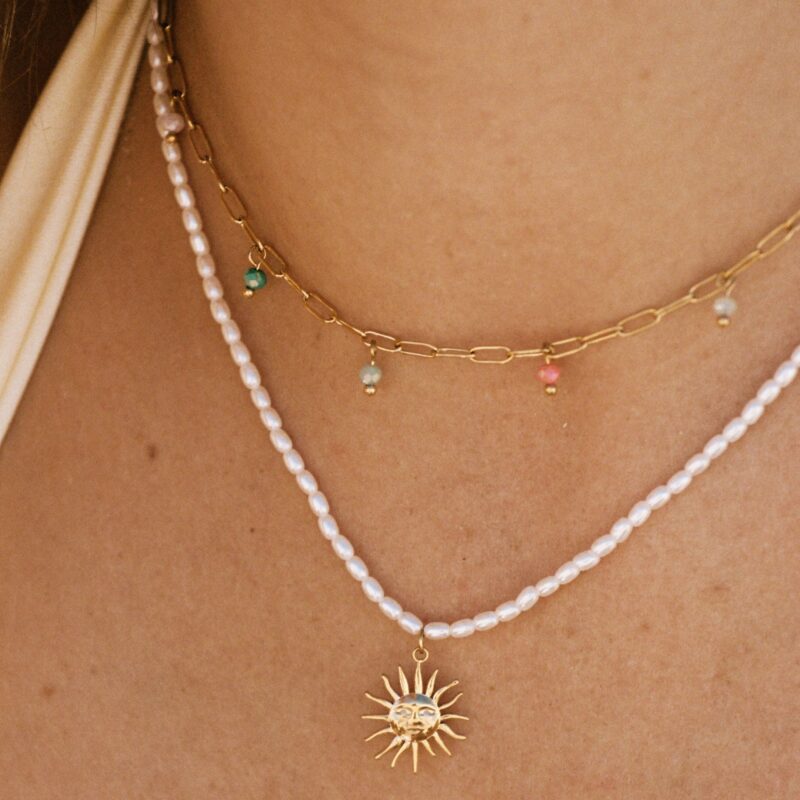 Alternative view of Color Drops Choker