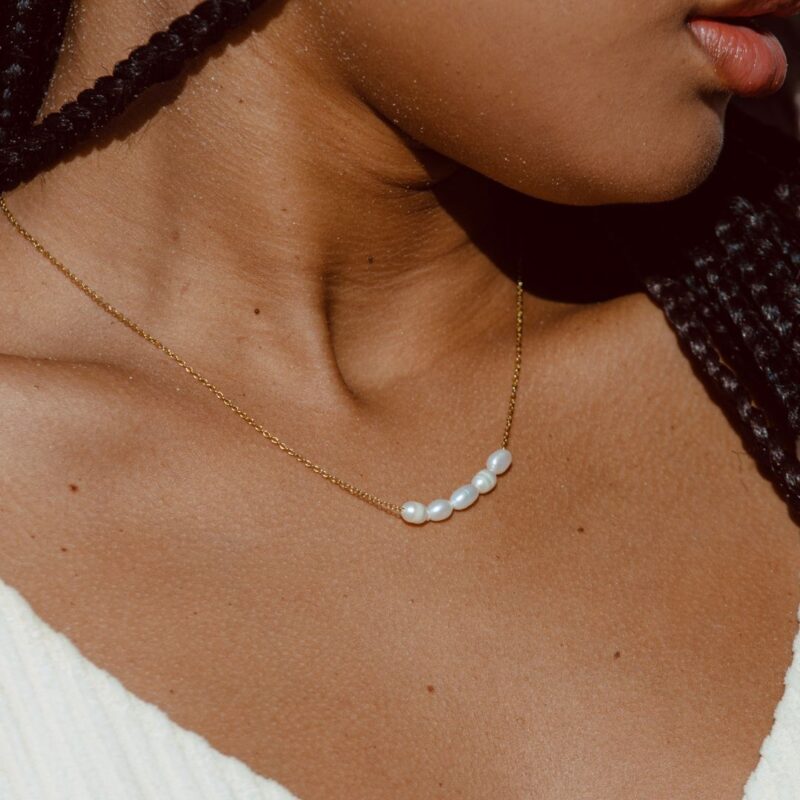 Alternative view of Dainty Freshwater Pearl Necklace