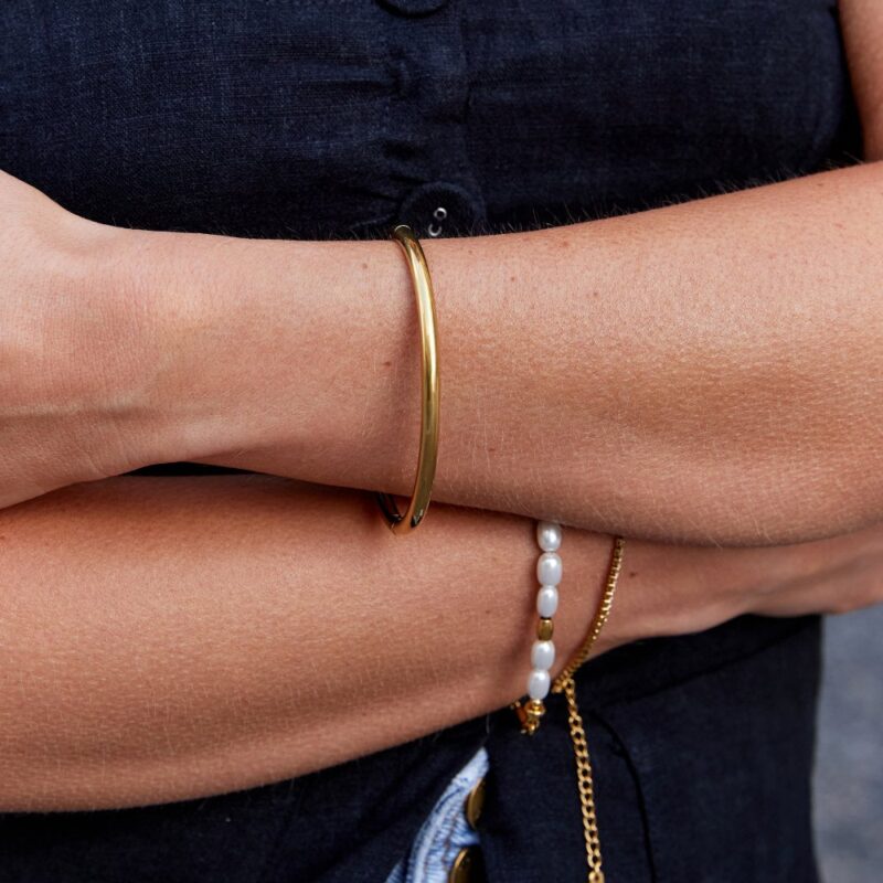 Alternative view of Eli Gold Bangle