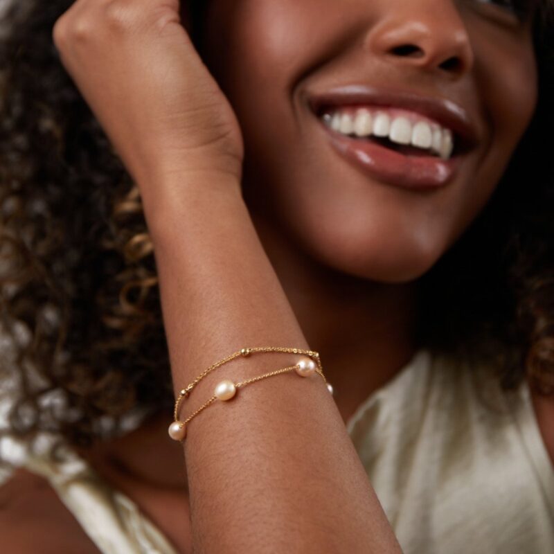 Alternative view of Freshwater Pearl Layered Bracelet