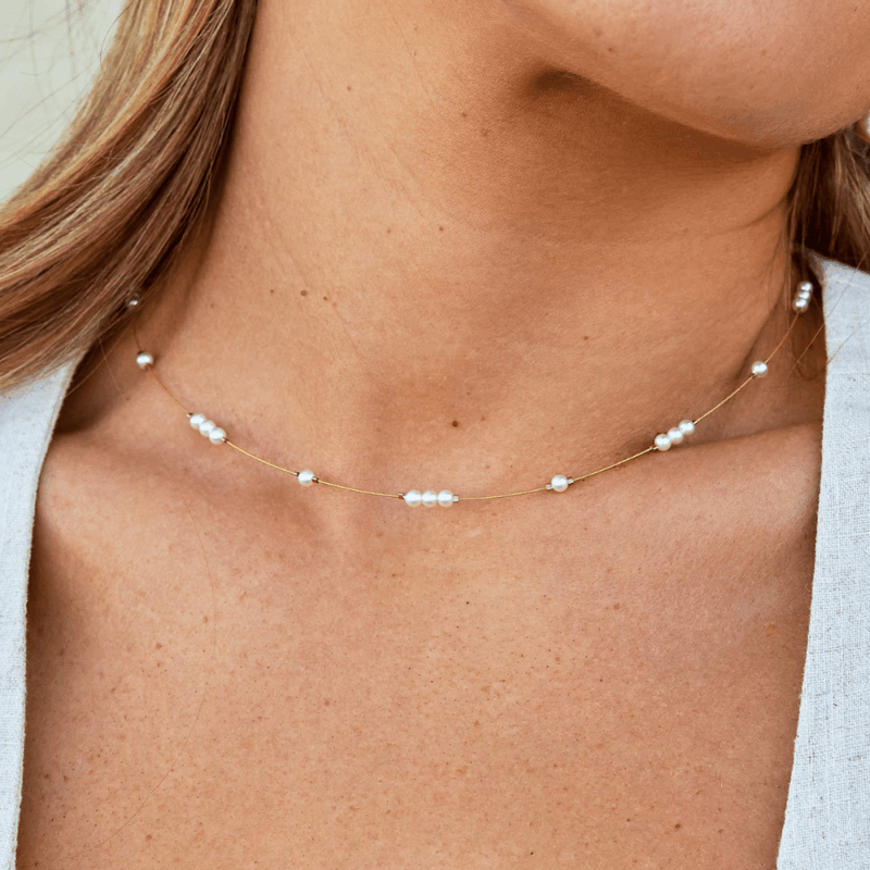 Alternative view of Gigi Pearl Choker Necklace