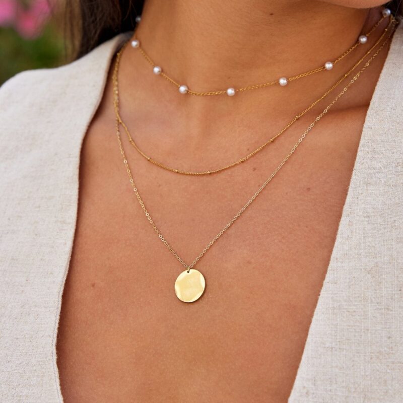 Alternative view of Gold Coin Necklace