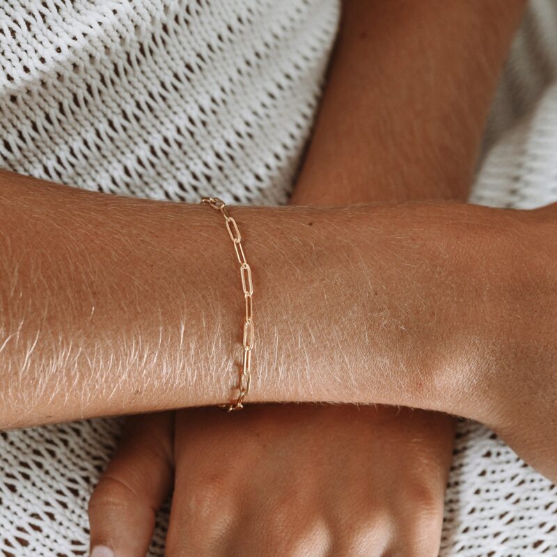 Alternative view of "Cozumel" Paperclip Bracelet