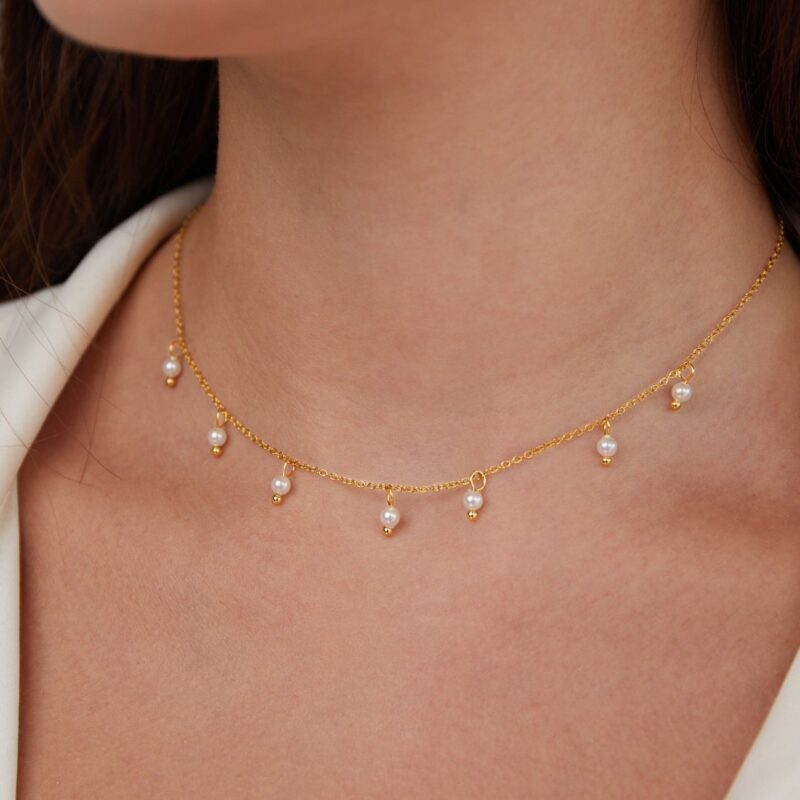 Alternative view of Laila 18k Gold Pearl Necklace
