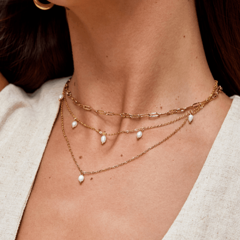 Alternative view of Lara Paperclip Chain Necklace