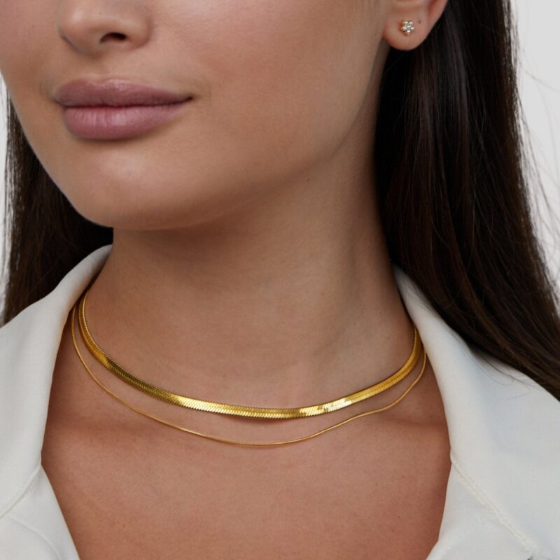 Alternative view of Layla 18K Gold Layered Necklace