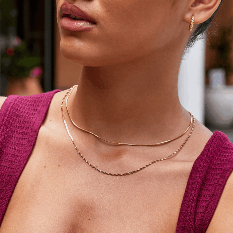 Alternative view of Leona Layered Gold Necklace
