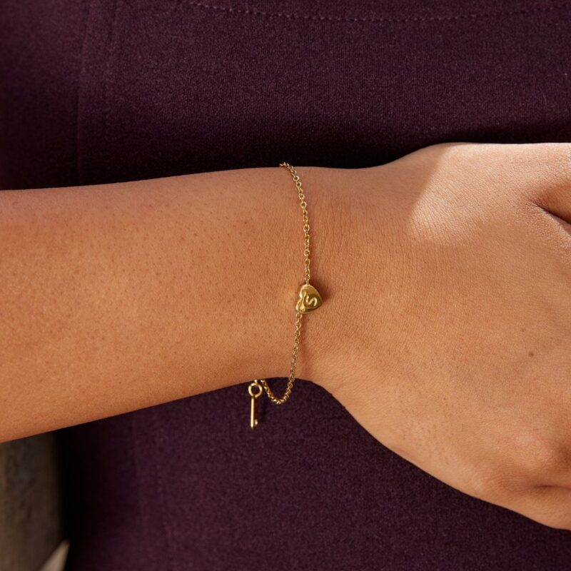 Alternative view of Letter Heart Bracelet