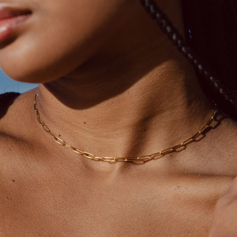 Alternative view of "Cozumel" Paperclip Choker