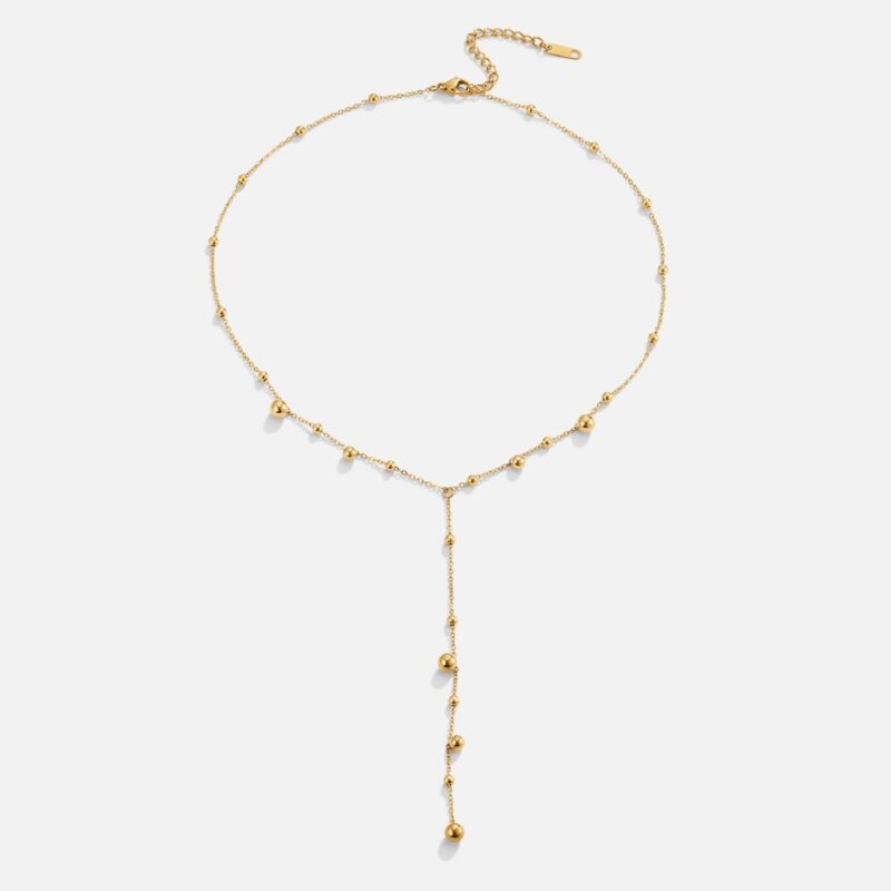 Alternative view of Lovi Gold Beads Tassel Necklace