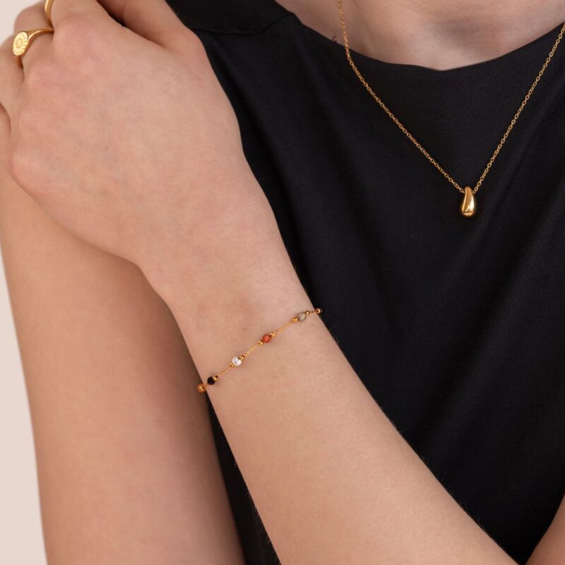 Alternative view of Lulu Beaded Stone Bracelet