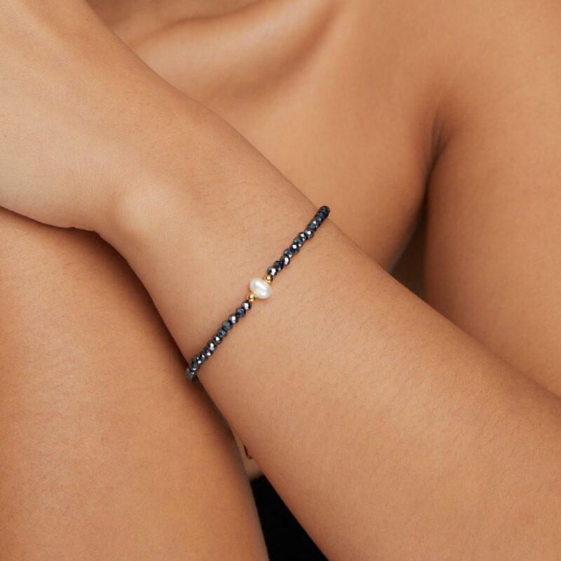 Alternative view of Midnight Pearl Bracelet
