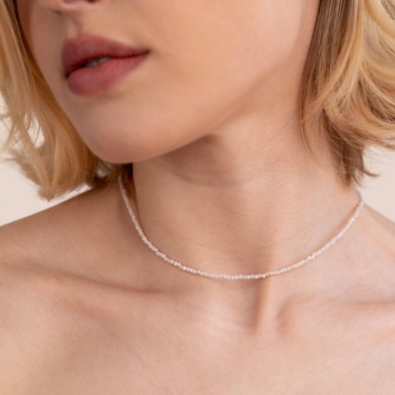 Alternative view of Moonstone Beaded Necklace
