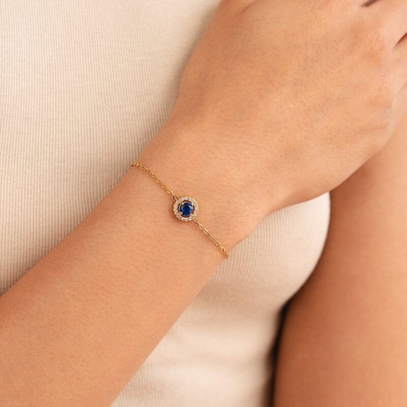 Alternative view of Ocean Blue Crystal Bracelet