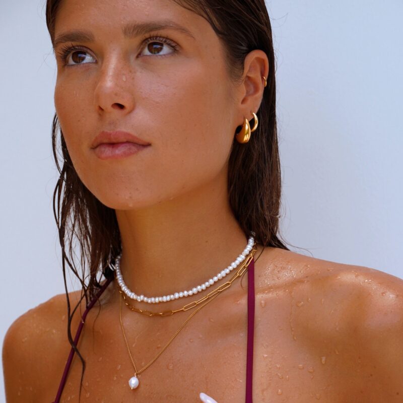 Alternative view of Mini Freshwater Pearl Choker