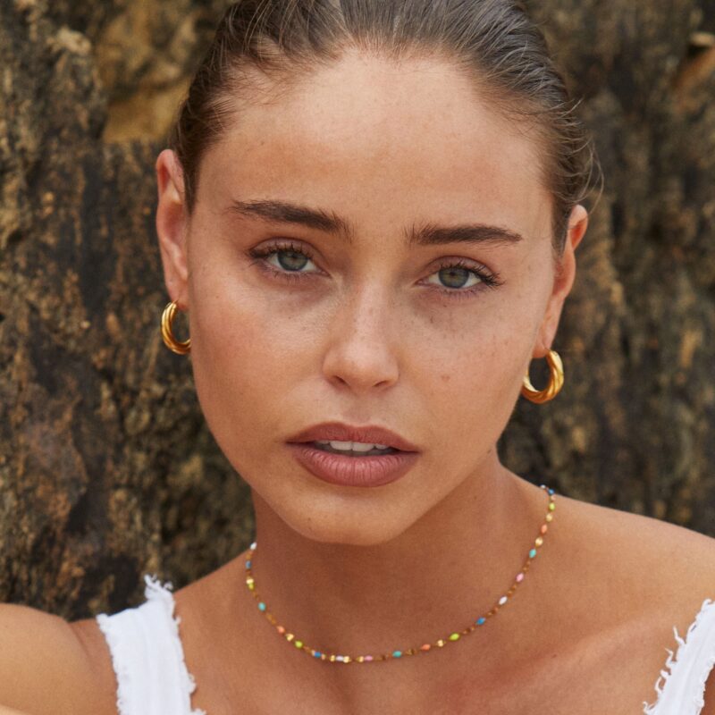 Alternative view of Rainbow Dainty Choker