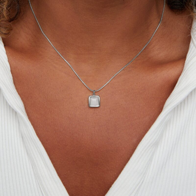 Alternative view of Riva Moonstone Pendant Necklace