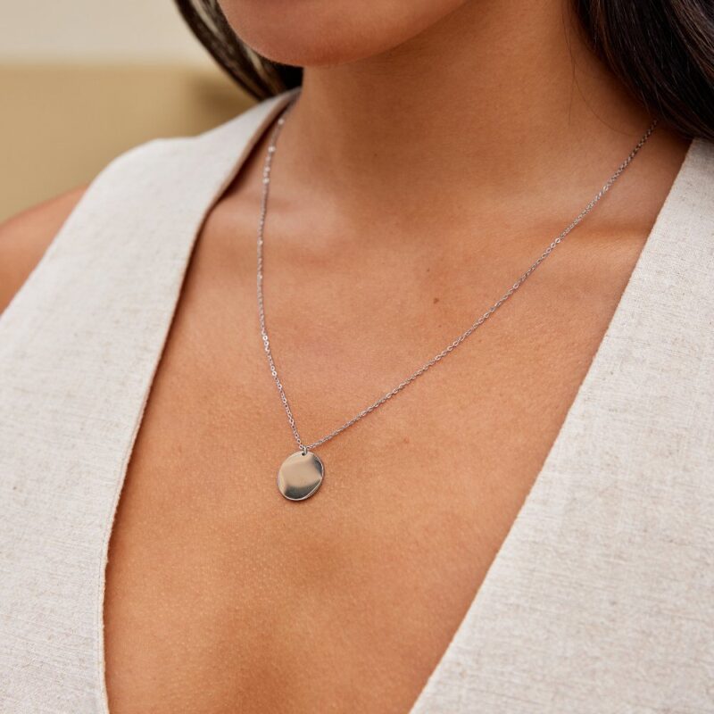 Alternative view of Silver Coin Necklace