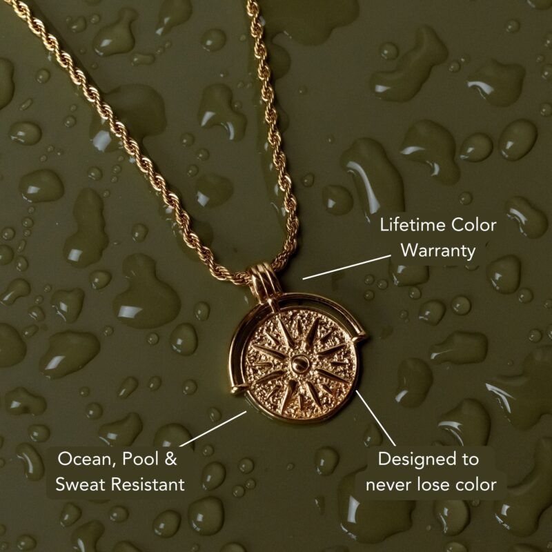 Alternative view of Golden Sun Necklace