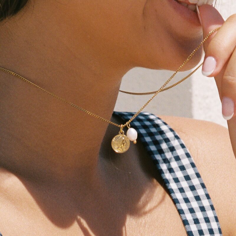 Alternative view of Isla Coin Necklace
