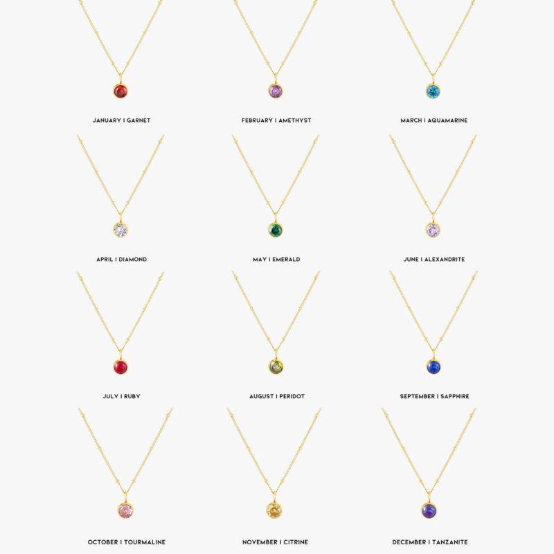 Alternative view of Birthstone Necklace